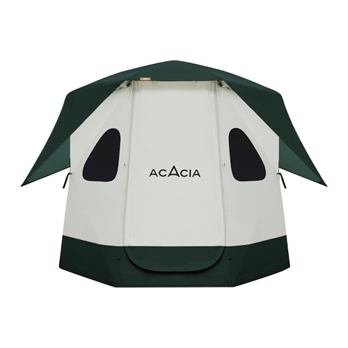 Space Acacia Lite Camping Tent | 2-3 Person Pop Up Tents for Camping | Lightweight & Durable Beach Tent | Level 7 Wind Resistance, UPF 50+ | Quick Setup for Camping & Backyard, Banyan