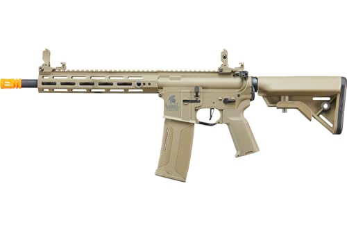 Lancer Tactical Gen 3 Lightweight Durable Polymer M4 Airsoft MLOK AEG w/High Speed Mid Cap with Programmable Fast Trigger (ETU & MOSFET)