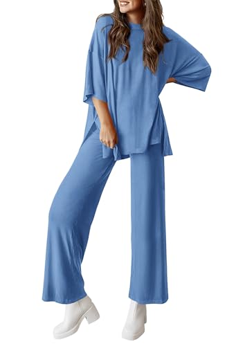PRETTYGARDEN Two Piece Sets For Women Summer Fashion Lounge Matching Set 2025 Travel Vacation Airport Outfits Clothing