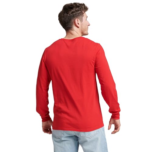 Image of Russell Athletic Men's Basic Cotton Long-Sleeve T-Shirt