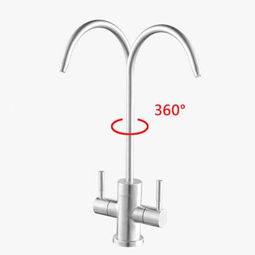 Robinet de cuisine double bec pour eau potable idéale pour toute la famille - 4