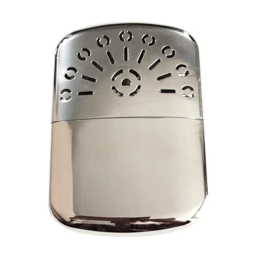 Twnwnekk Aquecedor de mão portátil de metal ao ar livre com bolsa para pesca, acampamento, caminhada, design de mini bolso de inverno quente