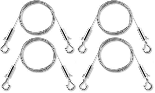 Image of Stainless Steel Picture Hanging Wire, Heavy Duty 100lbs, 2PCS 6.6FT (Pack of 2)