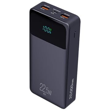 ELG, PB200BK, Power Bank Pro 20000mAH, Bateria Portátil Universal, Carga Rápida, Display Indicador, Entradas Micro USB e USB-C, 2 Portas USB-A, Preto