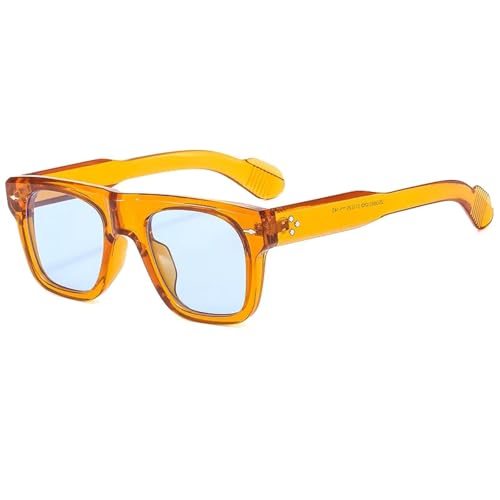 Lunettes de soleil homme femme anti éblouissement monture rivets punk et rétro