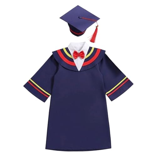 Image of Kindergarten 2025 Graduation Cap and Gown Tassel Sets with Charm 2PCS Graduations Stoles for Kids Grad Party Clothes