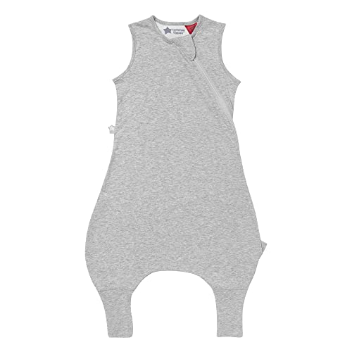Tommee Tippee The Original Grobag Steppee, Saco pijama, Tejido Suave Rico en Algodón, 18 36m, 1.0 TOG, Sky Grey Marl