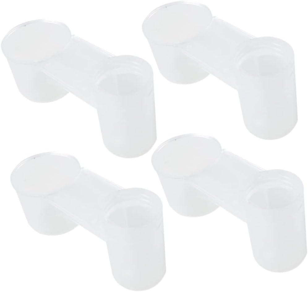 VANZACK Water Bottle Set Birds Waterer Parrot Waterer Pet Watering System Sturdy Plastic 20 Pieces Pack