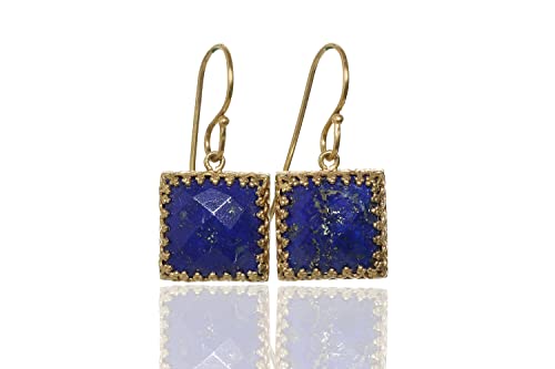 Boucles d'oreilles lapis lazuli finies les irritations avec ce bijou artisanal