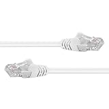 PremiumCord Kabel Sieciowy, Ethernet, LAN & Patch Kabel CAT6, UTP, Szybkie, Elastyczne i Trwałe, RJ45, 1 Gbit/s, AWG 26/7, Miedziany 100% CU, Biały, 3m