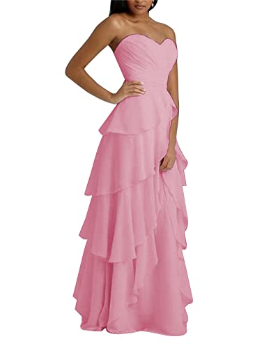 Robe demoiselle d'honneur col en cœur vieux rose : sublimez vos formes en grande taille 54