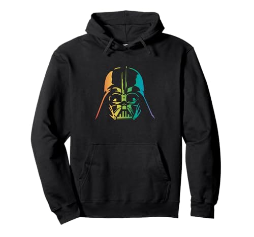 Sweat à capuche Dark Vador Star Wars arc-en-ciel dégradé sweat-shirt hoodie homme femme