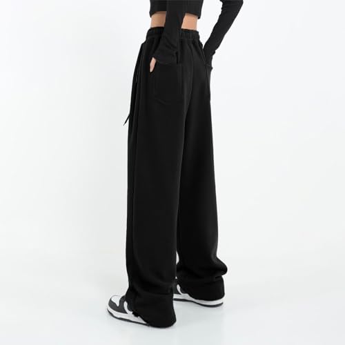 Womens Wide Leg Sweatpants Casual Loose Yoga Pants Comfy Lounge Joggers Baggy Sweatpants Pockets4