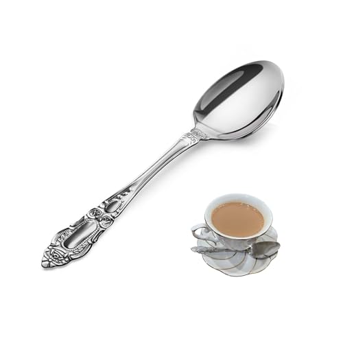 Teaspoons Flatware Set 12 pieces Stainless Steel Mirror Polished Dishwasher Safe Dessert Spoons