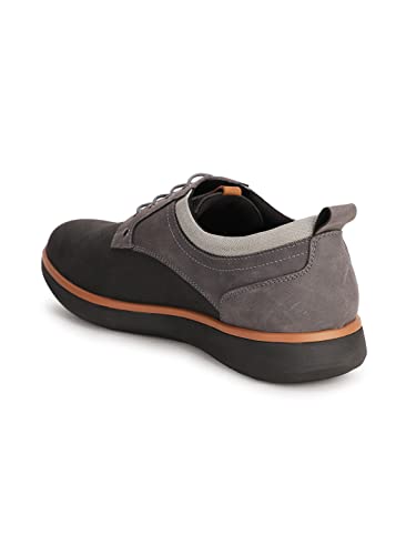 Bata Mens Karl Laceup Grey Casual Shoes