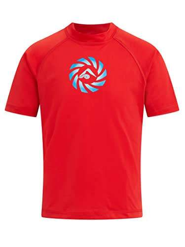 Top rashguard UPF 50+ Kanu Surf rouge pour protection solaire ado