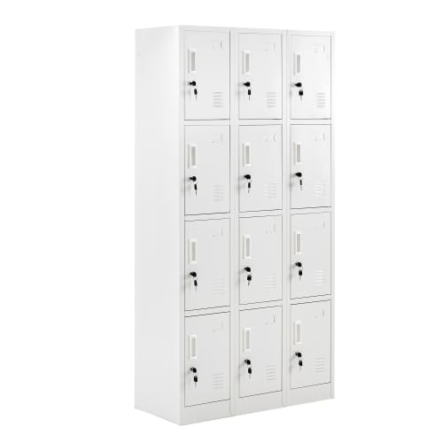 Amazon.co.jp: ロッカー 12人用 3列4段 スチールロッカー オフィス