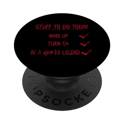 Divertidas citas de cumpleaños y bromas 54 cumpleaños PopSockets PopGrip Intercambiable