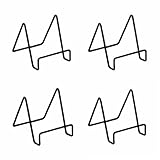 ASPALAND ブックスタンド 本 写真 カタログ 立て 金属 製 ワイヤー インテリア ディスプレイスタンド (ブラック)