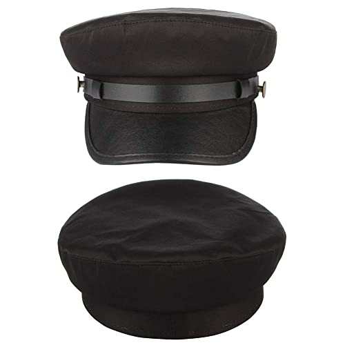 Image of Chauffeur Hat for Men Women, Classic Vintage Captain Hat Newsboy Cap Costume Hats
