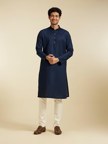 Image of DIWAS BY MANYAVAR Men's Cotton Textured Kurta (1pc)