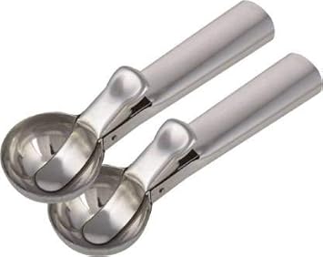 Jamboree ice Cream Scoop/Stainless ice Cream Spoon Stainless Steel Ice-Cream Spoon Set (Pack of 2)