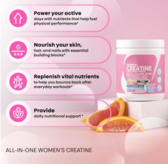 1 pièces -Sans OGM - Créatine pour femme -Convient aux hommes et aux femmes | |La poudre d'inositol, le collagène, la biotine et l'acide hyaluronique emprisonnent en profondeur l'humidité et hydratent