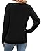 WIHOLL Sweaters for Women Trendy Fall Fashion 2025 Casual V Neck Long Sleeve Tops Crochet Knit Vacation Office Teachers School Outfits Cute Winter Clothing Pullover Black L