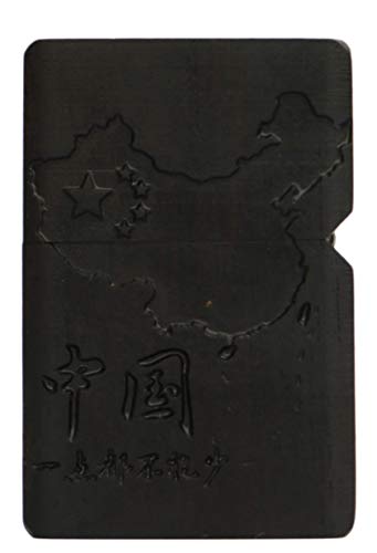 Feuerzeug für Zippo-Einsatz-Set (Chairman Mao), natürliches Ebenholz, Schwarz – Bild 4