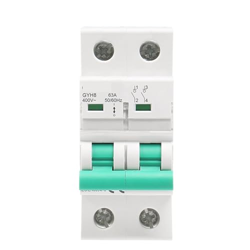Interruptor aislador GYH8 2P de alta resistencia para cuadros eléctricos de 100A y 400VAC