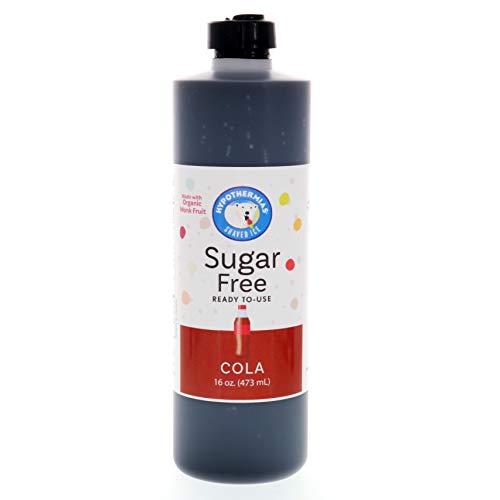 Sugar Free Snow Cone Syrup, Diet Flavor Syrup, Shaved Ice & Slushie Syrup, Coffee Syrup Made From Organic No Sugar Plant-Based Sweeteners, Pina Colada, Cola, Cherry 3 Pack Pints (16 Fl. Oz Each) #TOP2