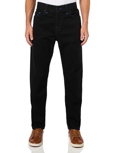 True Religion Men's Rocco Super T Jeans - Non-Flap Pockets, 32-Inch Inseam, Skinny Slim Fit