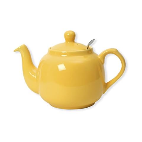 London Pottery Farmhouse Yellow Teapot with Infuser Cover