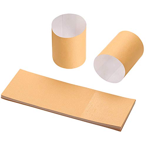 Gmark Paper Napkin Band Box of 500, Paper napkin rings self adhesive (Biege) GM1105A