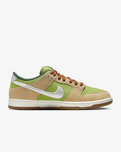 Nike SB Dunk Low Pro "Escargot" Sesame- Metallic Silver - Pear - Fir3