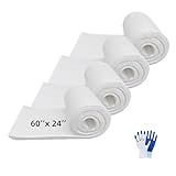 60'' x 24'' x 1'' Ceramic Fiber Insulation Blanket 4 Pack Fireproof Insulation Blanket 2400°F High Temperature for Stoves Kilns Forges Fire Bricks Boilers Pizza Ovens