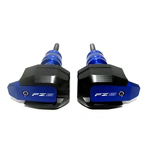 Curseur de cadre anti crash pad Yamaha FZ8 bleu absorbeur choc