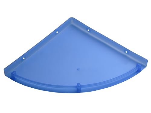 Image of RAB ABS Plastic Organizer | Multi-Compartment Storage Rack (Code:- U-,Soap Dish Double & Paste Holder, Pack of 1 Piece) (Blue, 9 inch, Corner Set)
