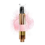 SWETIYOU Glitter Powder Highlighter Makeup, Long Lasting Luminous Highlighter Makeup Powder with Brush, Body Contouring and Clavicle Pearlescent Highlighter Powder(02 Fairy pink)