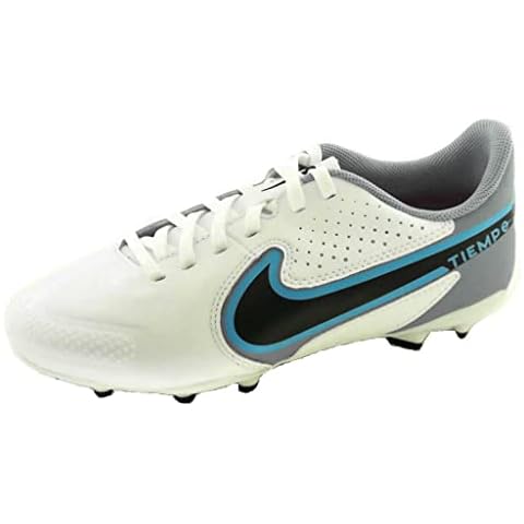 Nike Jr. Tiempo Legend 9 Academy MG Sneaker, Weiß/Schwarz-Baltblau-Pink-Explosion, 32 EU Cover