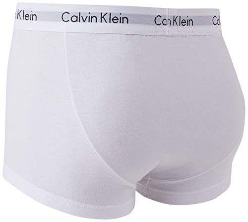 Kit com 3 Cuecas Low Rise Trunk, Calvin Klein, Masculino, Branco, G