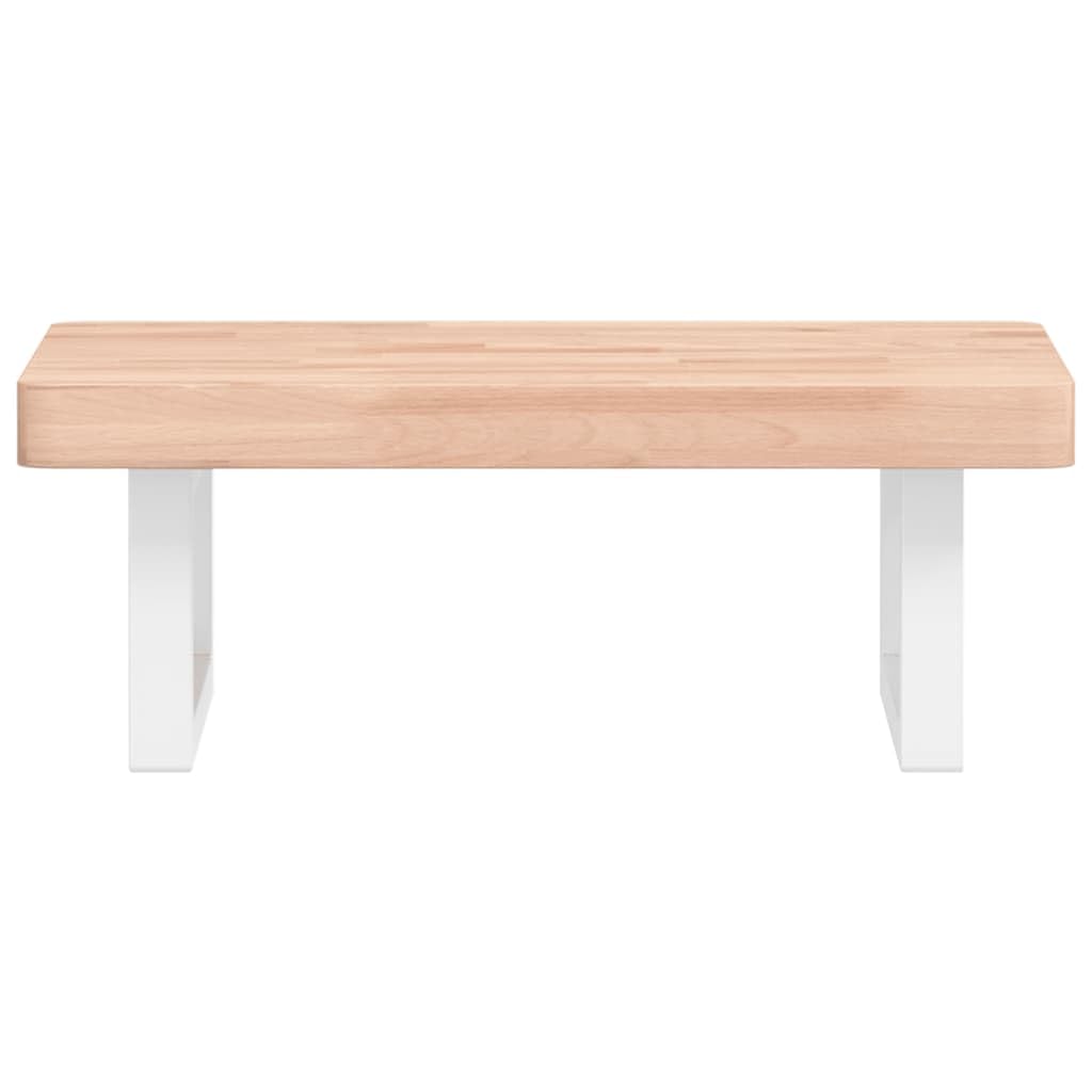 Mensola da parete per lavabo, 50 x 35 cm, in legno massello di