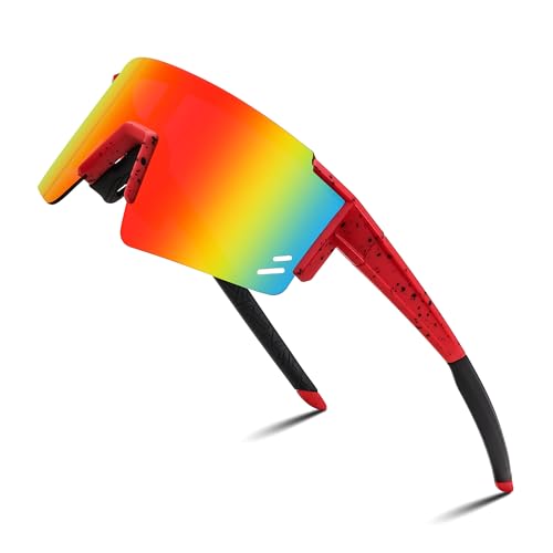 FEISEDY Kids Sunglasses Youth Baseball Sun Glasses, UV400 Sports Teens Cycling Shades for Boys Girls Age 8-16 B0048