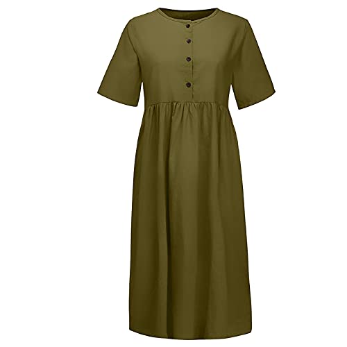 Robe d'été longue lin idéale pour vacances et plage - 4