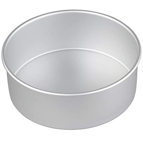 Image of Prime Bakers and Moulders Round Aluminum Baking Cake Pan /Mould For Oven (10 Inch), Silver