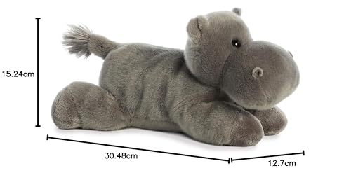 Doudou hippopotame gris Aurora Flopsie Howie Hippo 30cm - 5