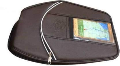 CAPE SHOPPERSCAPE SHOPPERS Leather Mobile Touch Sensitive Royal Tank Cover For Royal Enfield Classic Desert Storm, Electra Bike Tank Cover