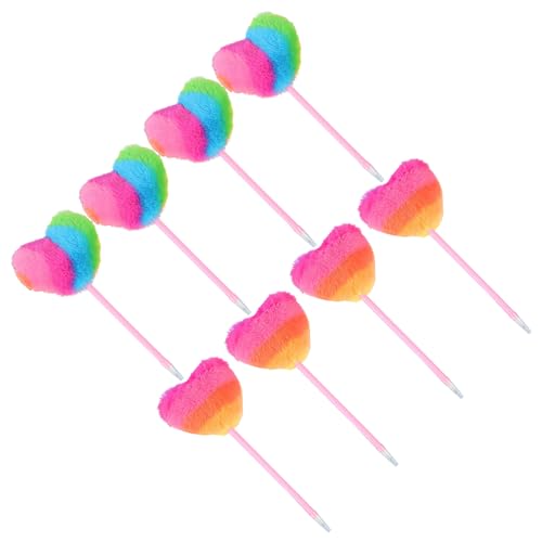 Bolígrafos de bola con pompón de corazón para una escritura suave y divertida