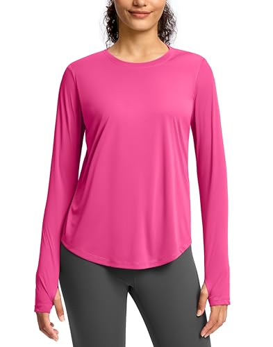 Image of Soothfeel Lightweight Long Sleeve Workout Tops for Women Gym Running Shirts | Quick Dry, Breathable, Moisture Wicking, UPF 50+ Sun Protection, Athletic Shirts for Running, Gym, Exercise, Yoga, Hiking