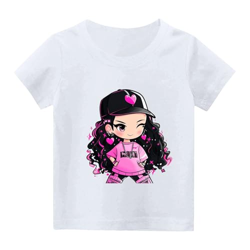 Girls' T-Shirts Short Sleeve Shirts Cool Girl Graphic Tees Summer Cotton Tshirts Crewneck Cute Tops4